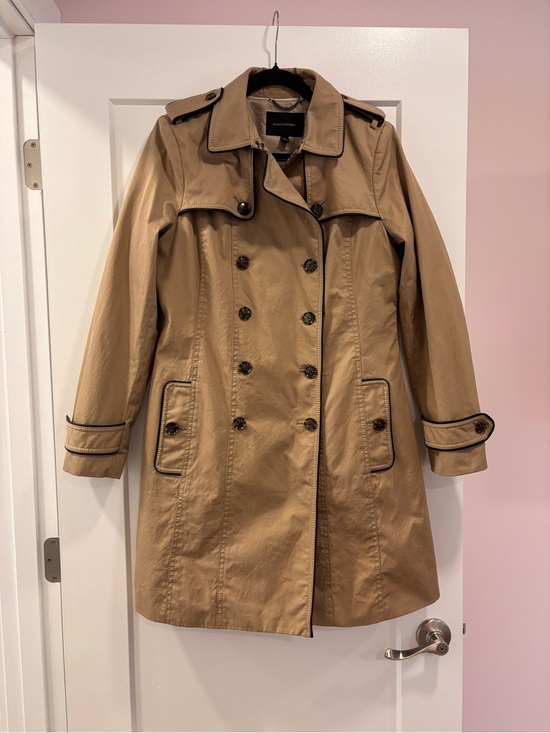 Banana Republic Jackets & Blazers - Banana Republic Double-Breasted Trench Coat Women’s Size 12 Tan Classic Beltless